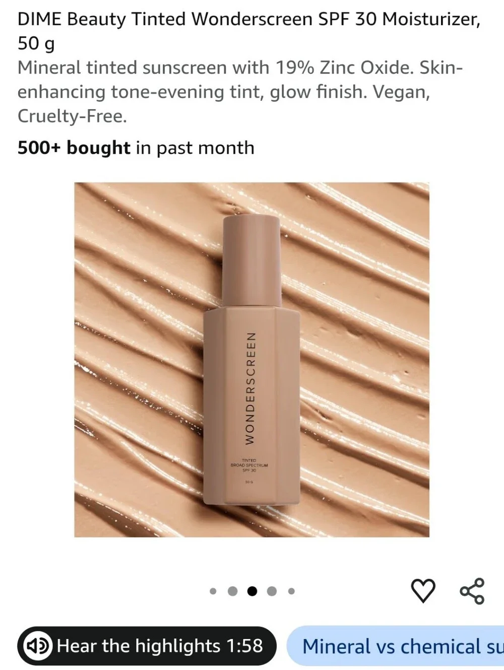 Wonderscreen Tinted Moisturizer — Warm Beige New